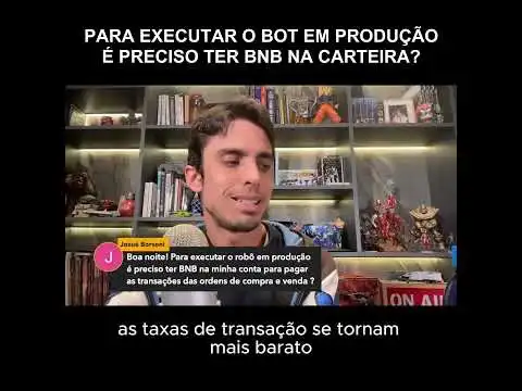 Preciso ter BNB na carteira pra rodar bot na Binance?