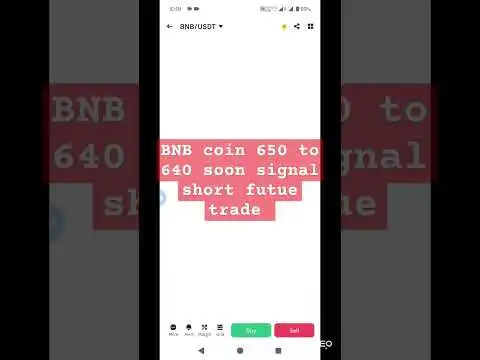 BNB coin crash future trading signal