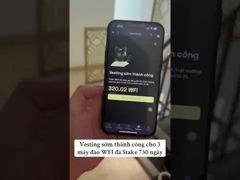 Vesting sm th?nh c?ng cho 3 m?y ?o WFI ? Stake 730 ng?y #wefi #ito #coin #daocoin #bitcoin