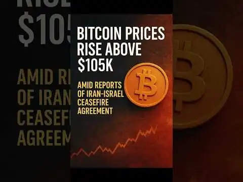 Bitcoin Blasts Past $105K After Iran-Israel Ceasefire | Crypto Market Surge Explained.