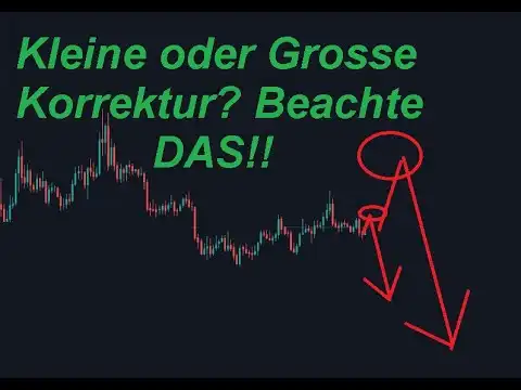 Bitcoin & Ethereum. Kleine oder gr?ssere Korrektur bei BTC & ETH? DAS ist wichtig!!