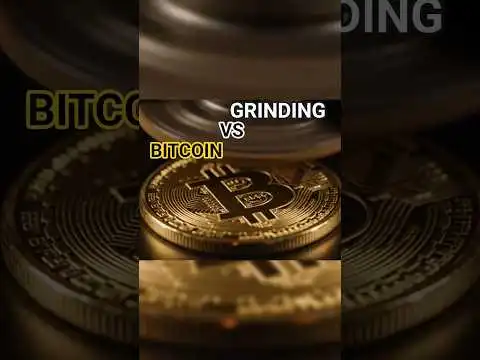 Grinding a Bitcoin Coin ? Satisfying Sparks & ASMR FX  #shorts