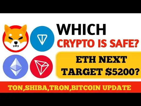 Ethereum Next Target $5200?  Ton, shiba inu, tron, bitcoin Update  Which crypto is safe? #eth #btc