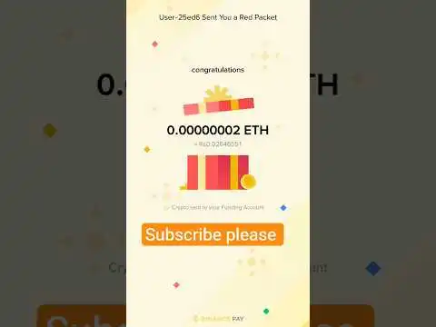Binance Red packet code for ETH Ethereum coin free redemption 13 August