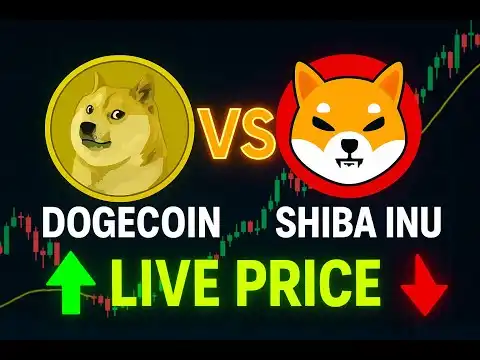  Dogecoin vs. Shiba Inu  - Live Price Chart from TradingView!  24/7 Stream