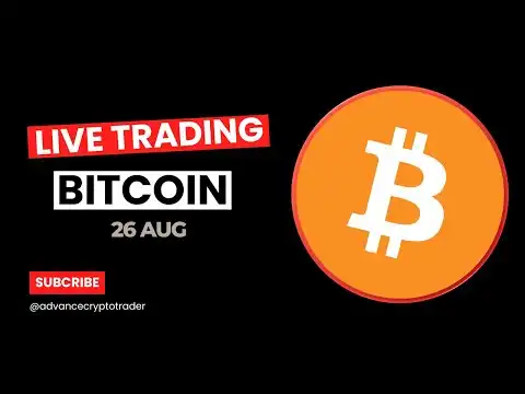 Crypto Live Trading | Bitcoin Scalping Today | Bitcoin Live | 26 August 2025 #live #btc #crypto