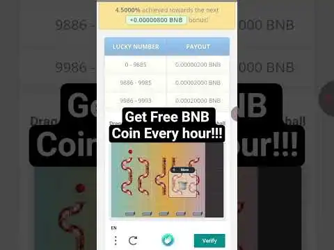 https://bnbfree.in/?r=493474  Get free BNB Coin Every hour upto 200$!!! #freebnb  #babybitcoin