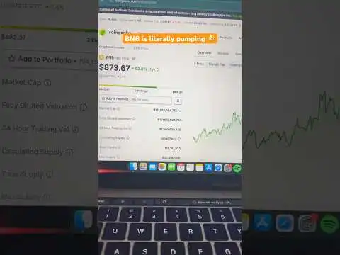 BNB is literally pumping  #bnb #binance #binancecoin #crypto
