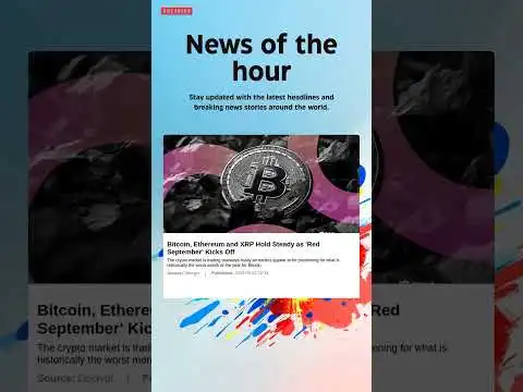 Breaking News: Bitcoin, Ethereum and XRP Hold Steady as 'Red September' Kicks Off #bitcoin