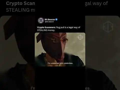 Rug pull is a legal way of STEALING money #Crypto #Bitcoin #Ethereum #cryptocurrency #trending