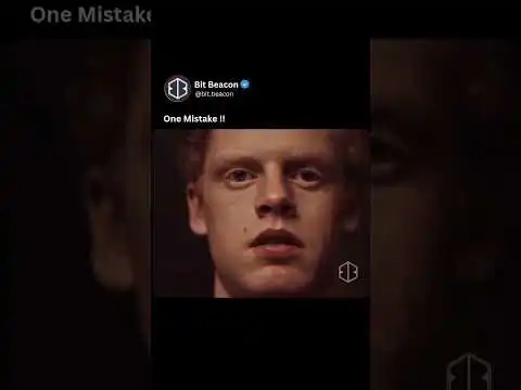 One mistake  #Crypto #Blockchain #Web3 #DeFi #Bitcoin #Ethereum #cryptocurrency #trending