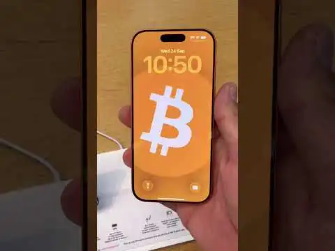 The first Bitcoin IPhone! #bitcoin #iphone17 #btc