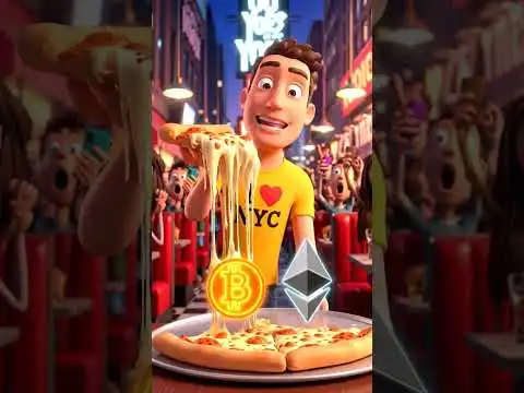  Thursday night in New York? #crypto #animation #nyc #pizza #bitcoin #ethereum