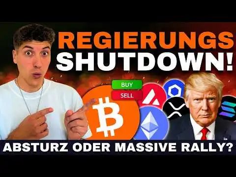 US SHUTDOWN = KRYPTO CHAOS?!  Das Passiert JETZT mit Bitcoin, Ethereum & Co.