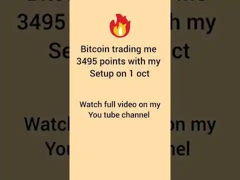 Bitcoin trading with my setup on 1 sep #trading #tradesetup #bitcointrading #easytrading