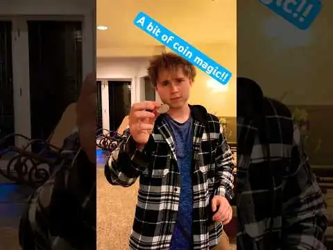 A bit of coin magic!! #magic #coin #cointrick #impossible #crazy #trending #viral #noway #magician