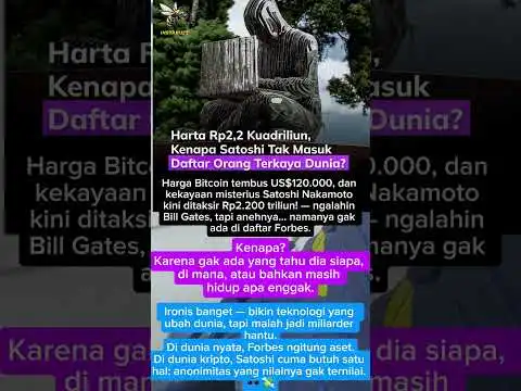 satoshi tak pernah masuk orang terkaya didunia #bitcoin #crypto #satoshi #short