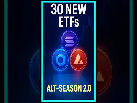 30 New Crypto ETFs Filed ? Solana, LINK & AVAX Lead the Flood