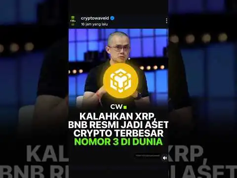 Geser XRP, BNB kini menjadi aset terbesar no 3 didunia #cryptoclipper #cryptowave #bitcoin #shorts