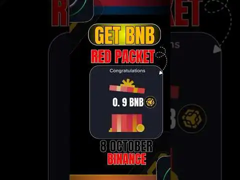  Binance Red Packet Code Today | Free BNB Giveaway | 8 Oct 2025 #binance #bnb #shorts #redpacket