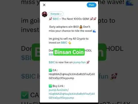 khel khel me binsan coin BIC #binsan #binsancoin #livetrading #cryptocurrency #memecoin #cryptonews